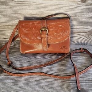 Patricia Nash Torri floral embosed small crossbody bag